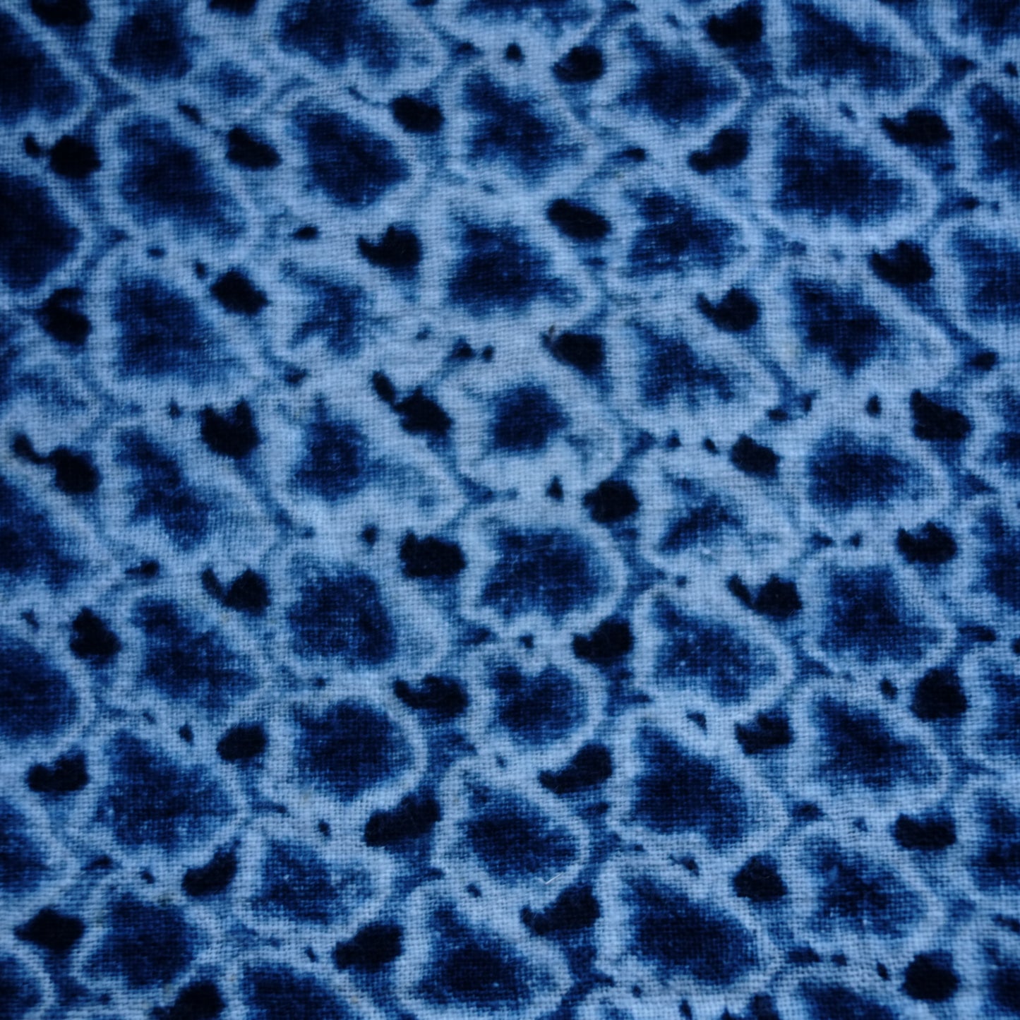 時代　絞り藍染　古布　十枚セット　(明治–昭和)