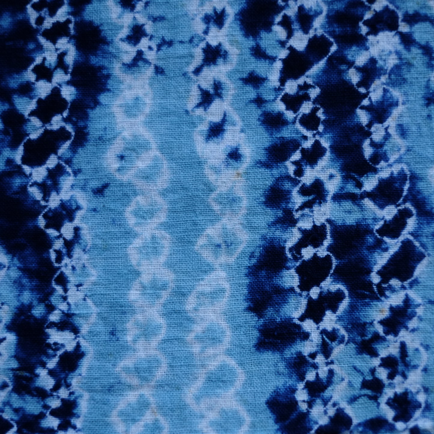 時代　絞り藍染　古布　十枚セット　(明治–昭和)