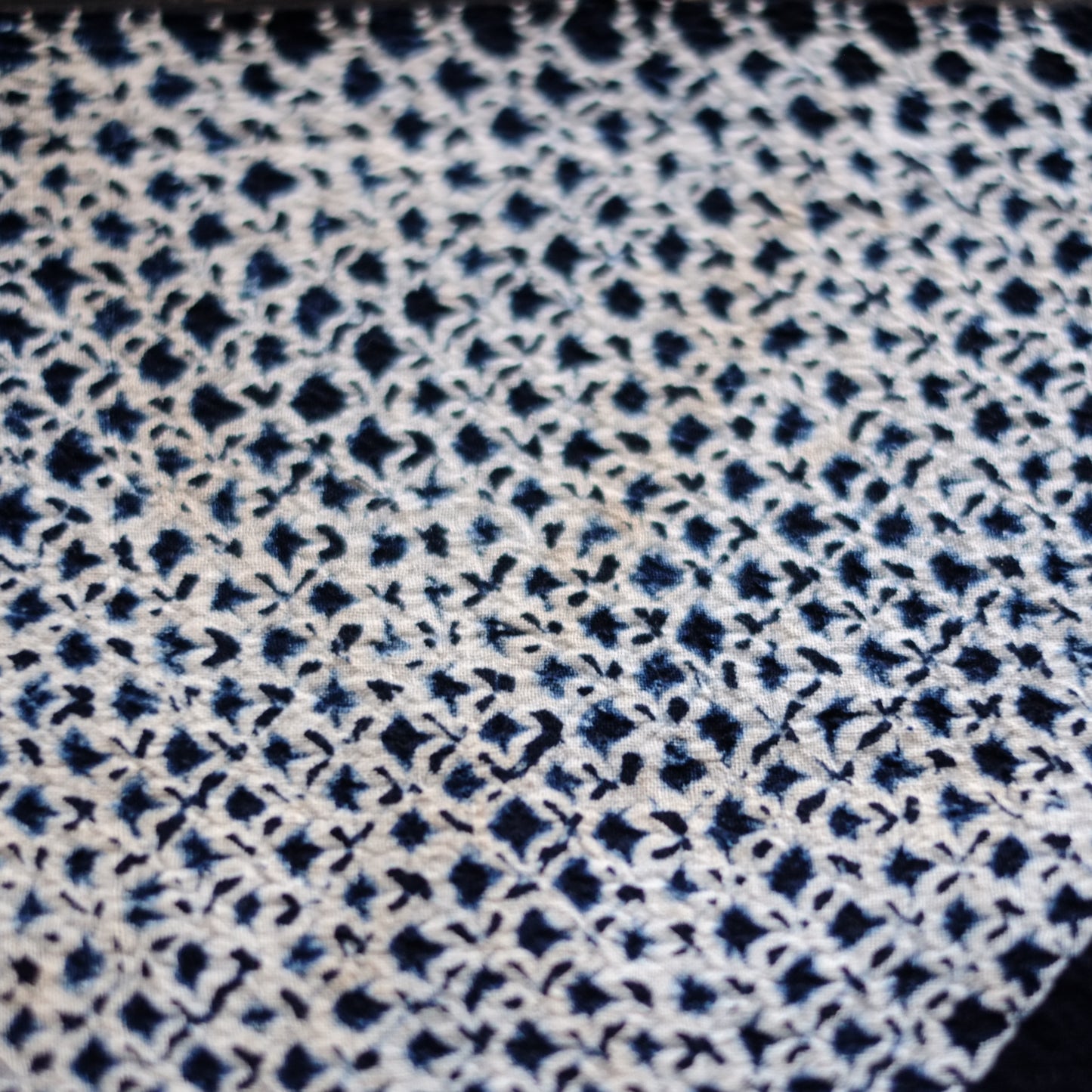 時代　絞り藍染　古布　十枚セット　(明治–昭和)