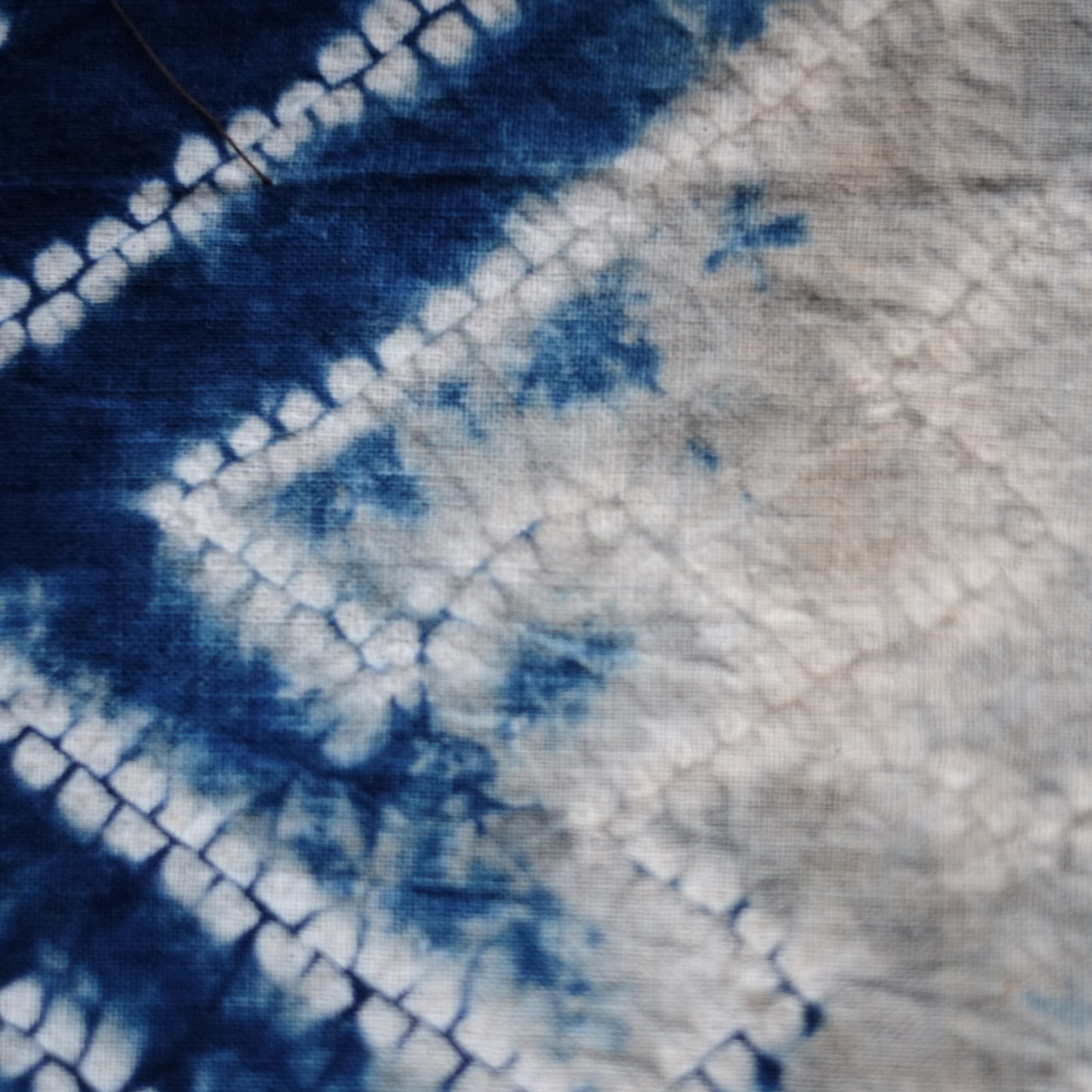 時代　絞り藍染　古布　十枚セット　(明治–昭和)