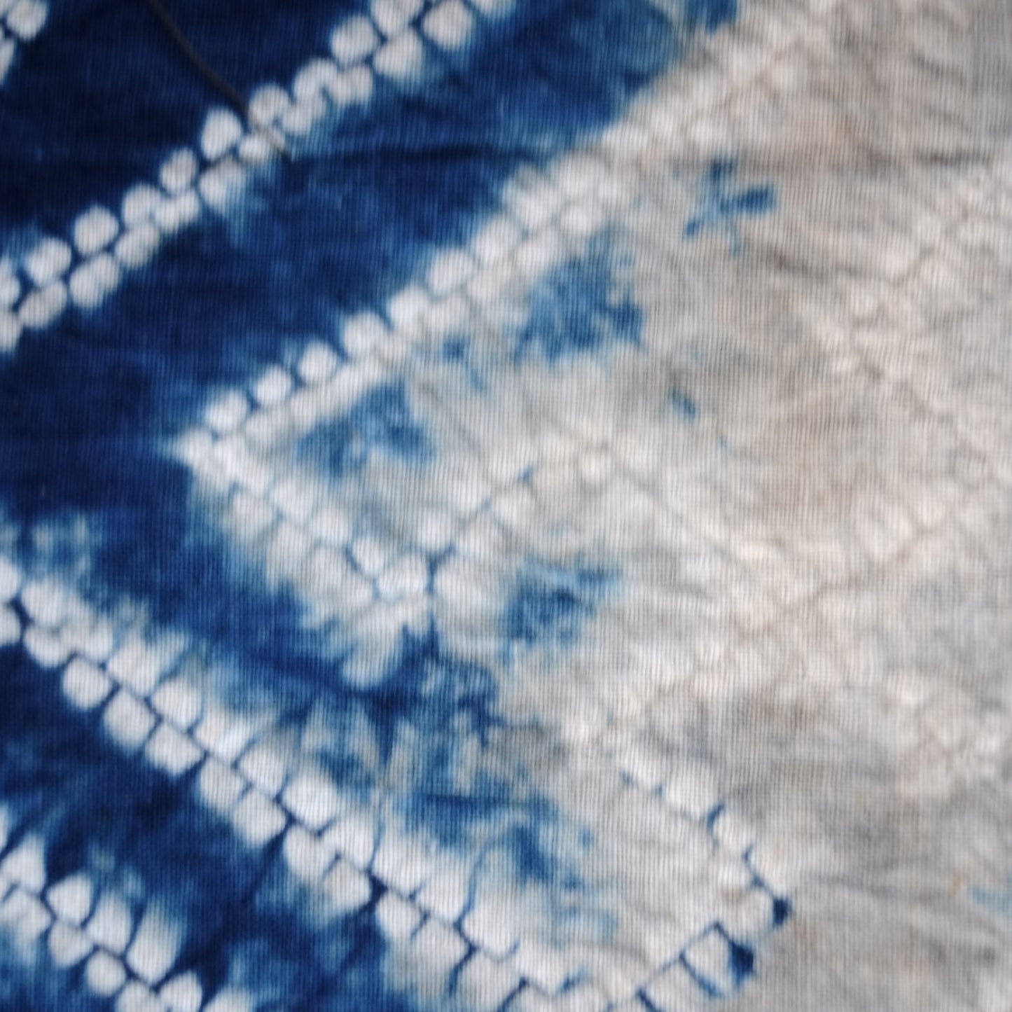 時代　絞り藍染　古布　十枚セット　(明治–昭和)