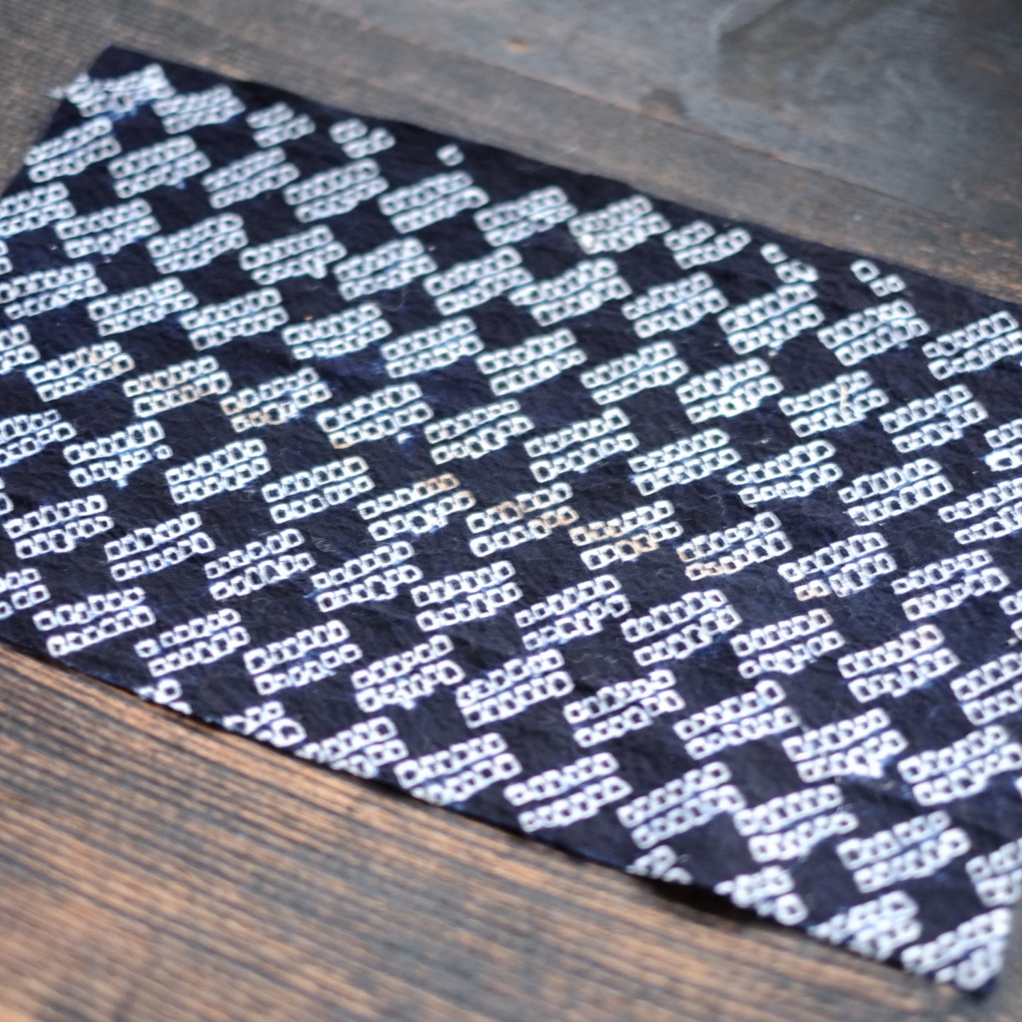 時代　絞り藍染　古布　十枚セット　(明治–昭和)