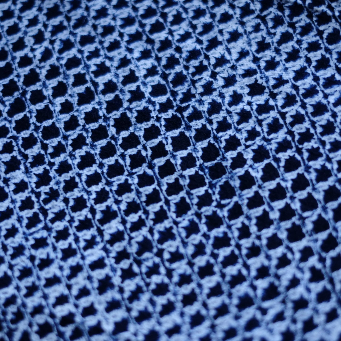 時代　絞り藍染　古布　十枚セット　(明治–昭和)