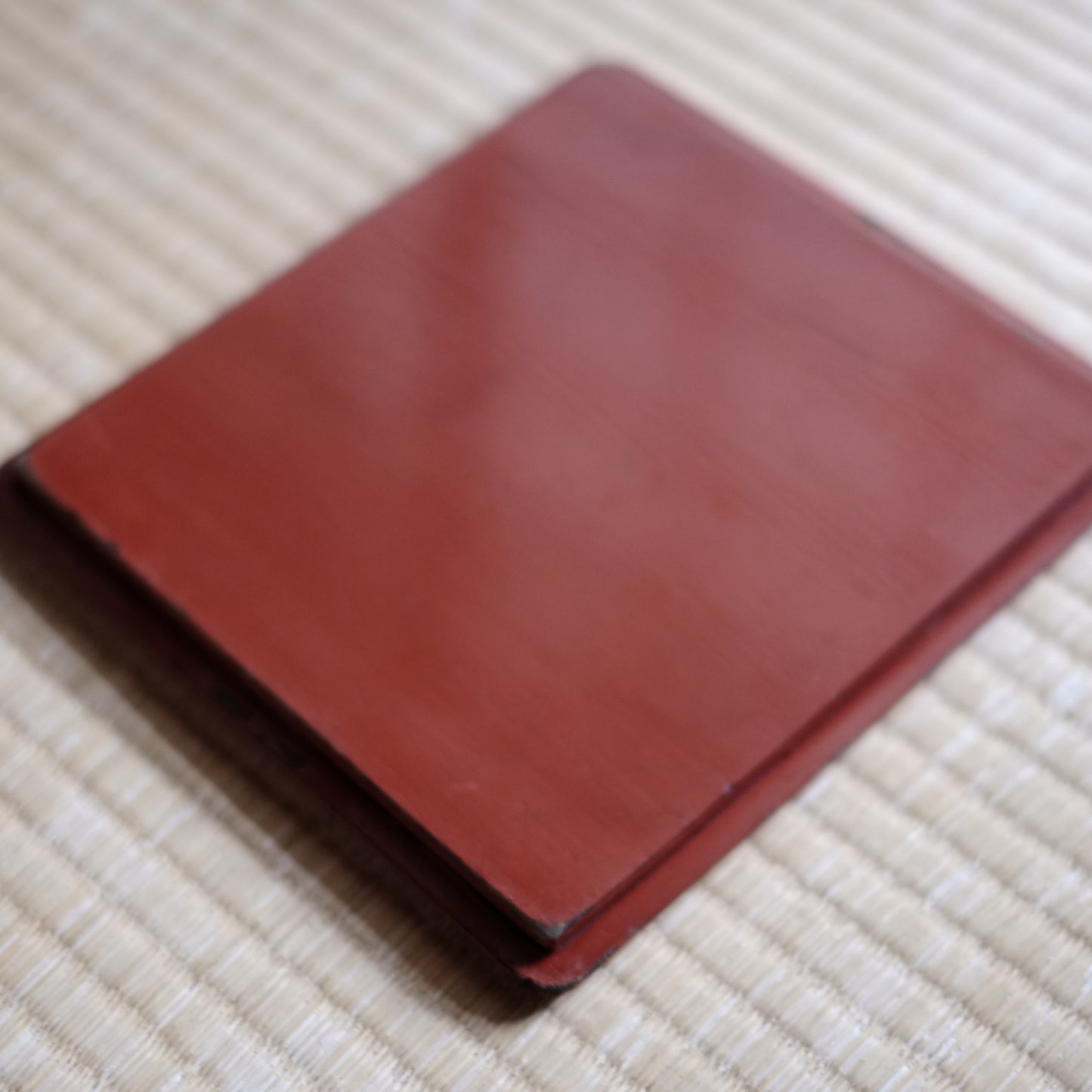 時代　縁朱木地塗五段重箱　（幕末-明治初期)19世紀末