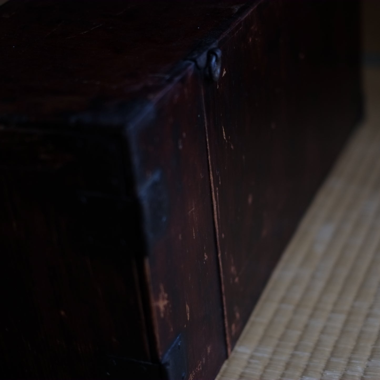 時代　鉄金具付小箪笥・抽斗箱 (江戸時代)