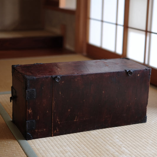 時代　鉄金具付小箪笥・抽斗箱 (江戸時代)
