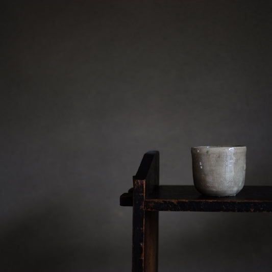 李朝 雨漏筒茶碗 (李朝朝鮮時代)