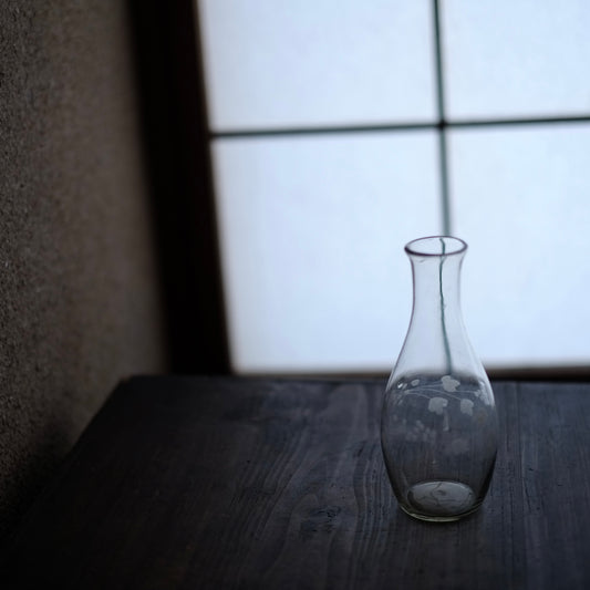 時代 サンドブラスト 和ガラス徳利