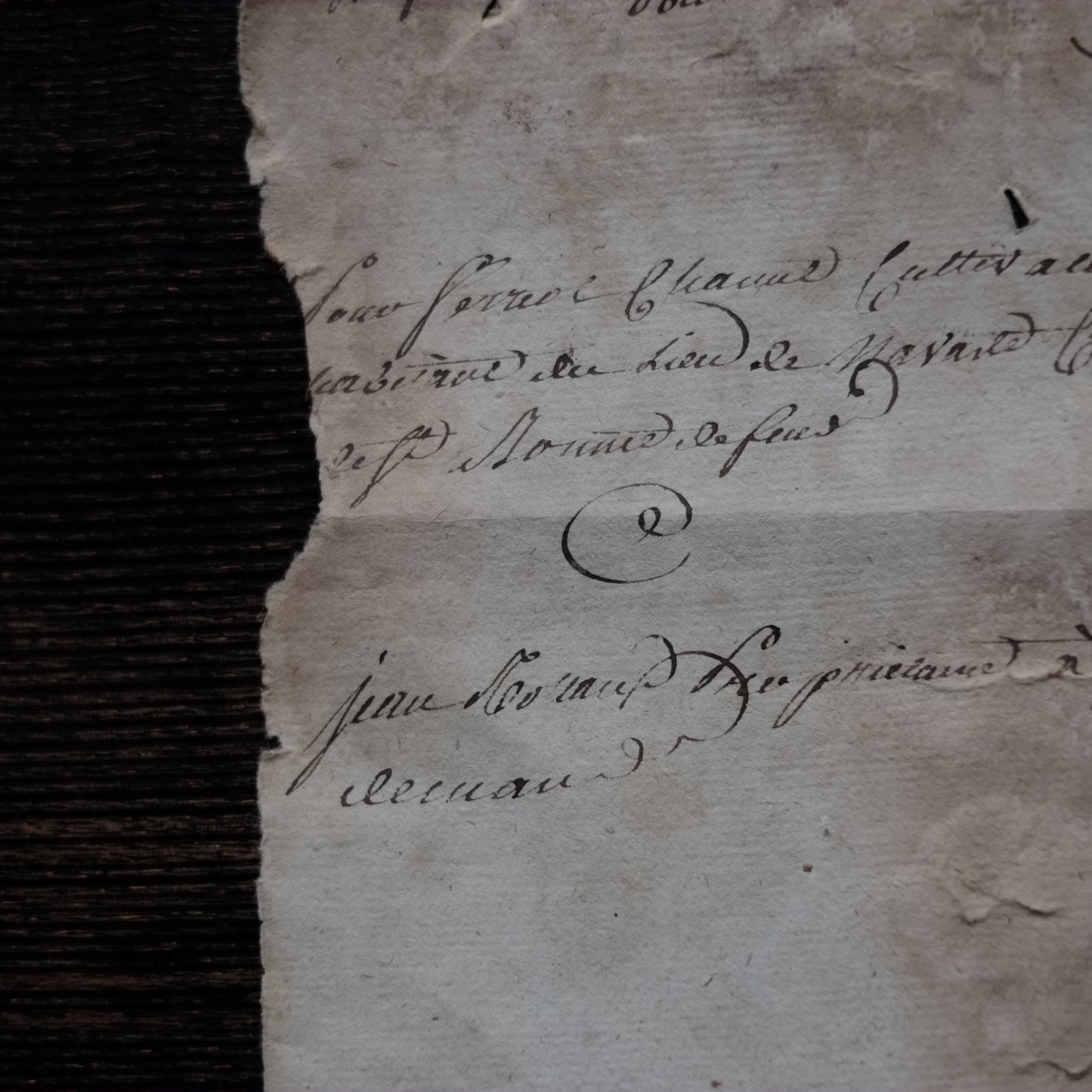 時代　フランス手稿古文書断簡
（1790〜1810年代頃）