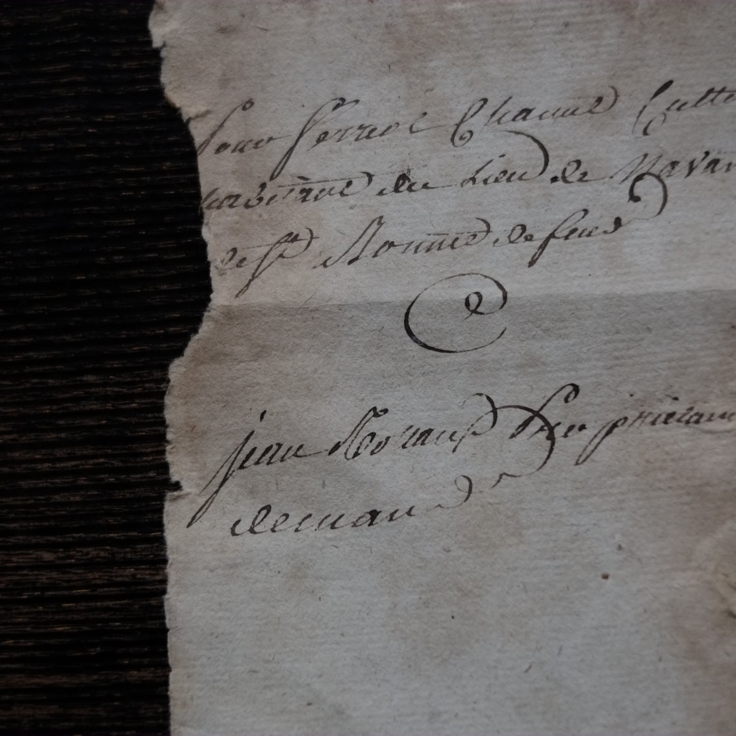 時代　フランス手稿古文書断簡
（1790〜1810年代頃）