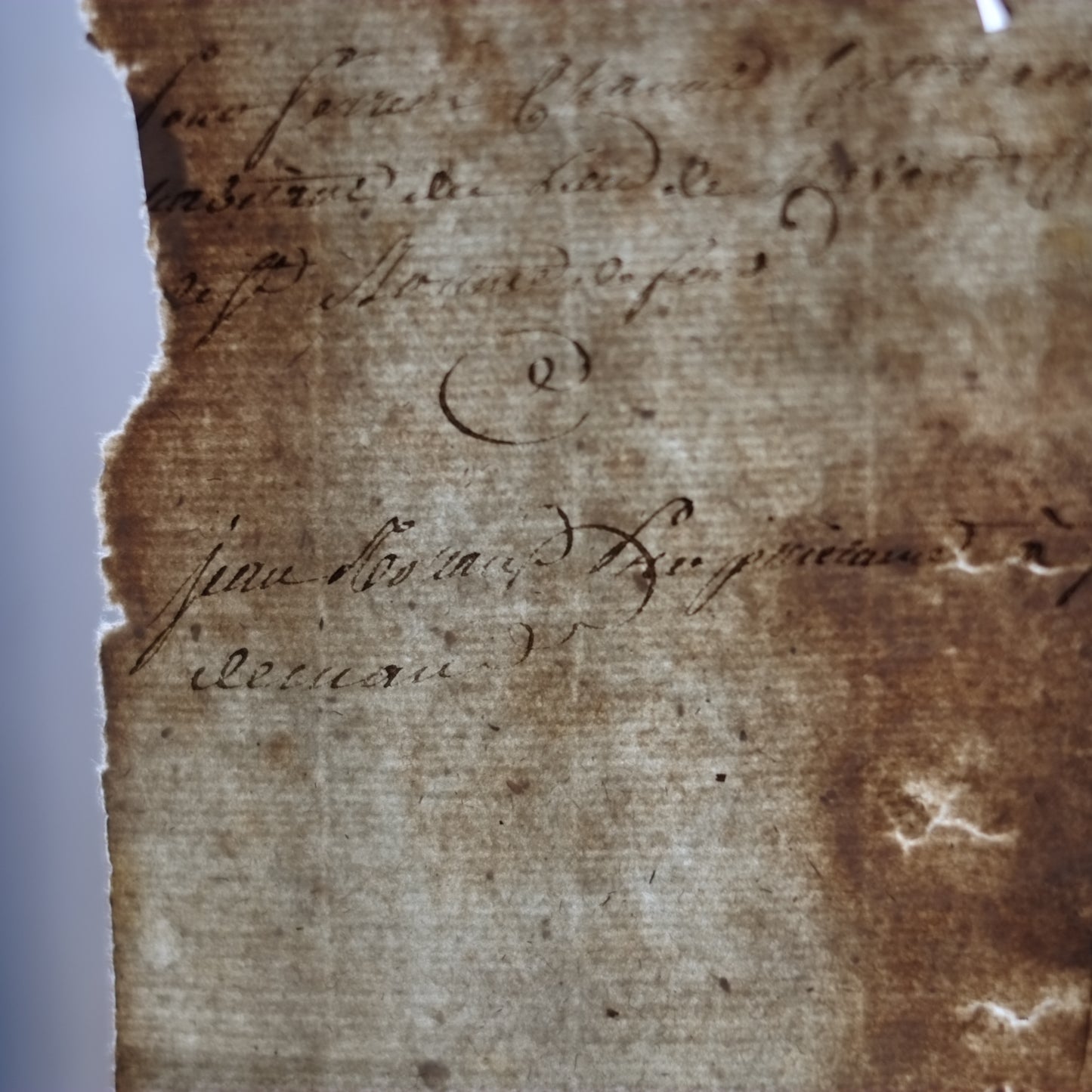 時代　フランス手稿古文書断簡
（1790〜1810年代頃）