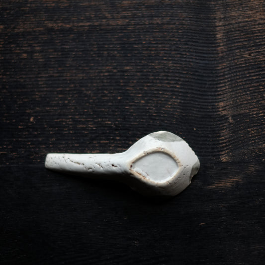 時代 青花唐草文散蓮華 D (明-清朝)