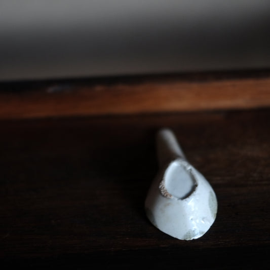 時代 青花唐草文散蓮華 E (明-清朝)