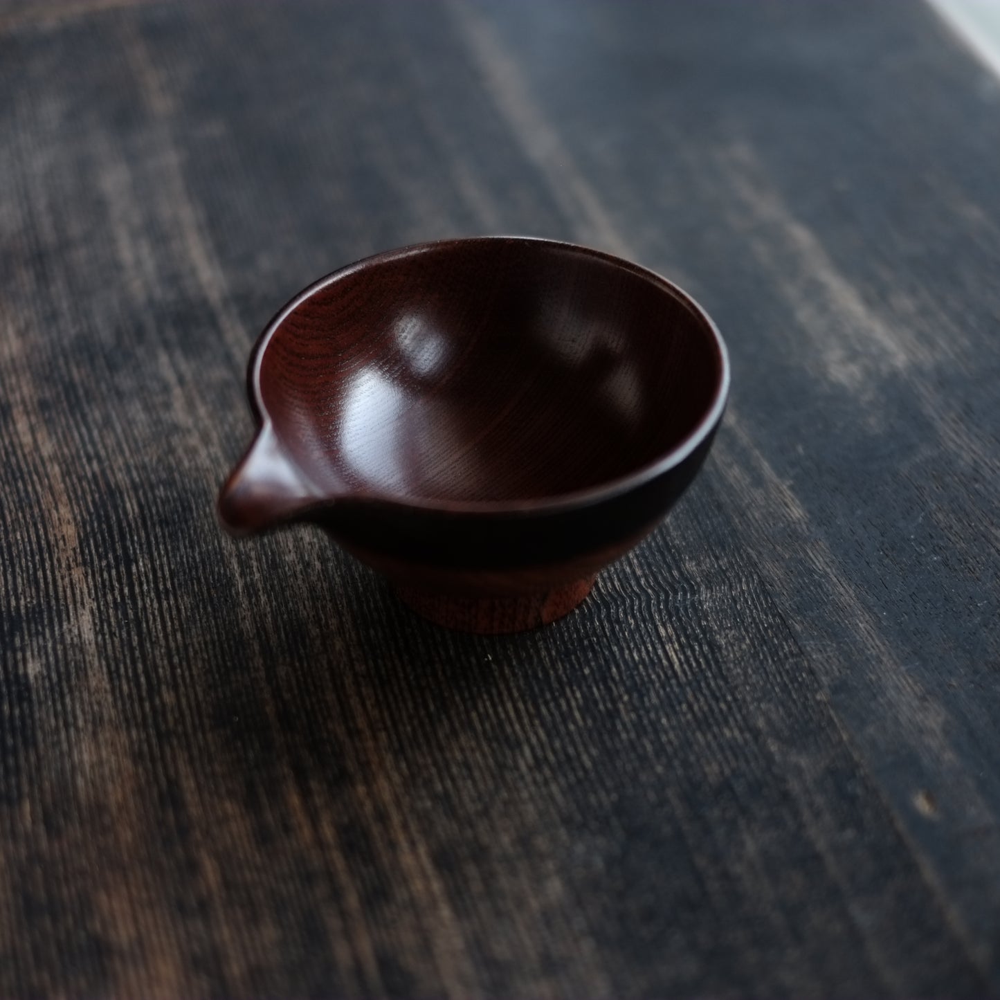 時代　デッドストック　布着木地塗片口（20世紀）