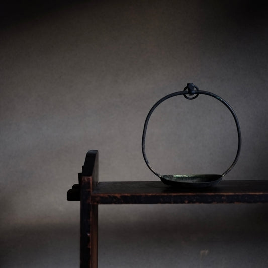 古銅 吊り灯火器 (明治期頃)