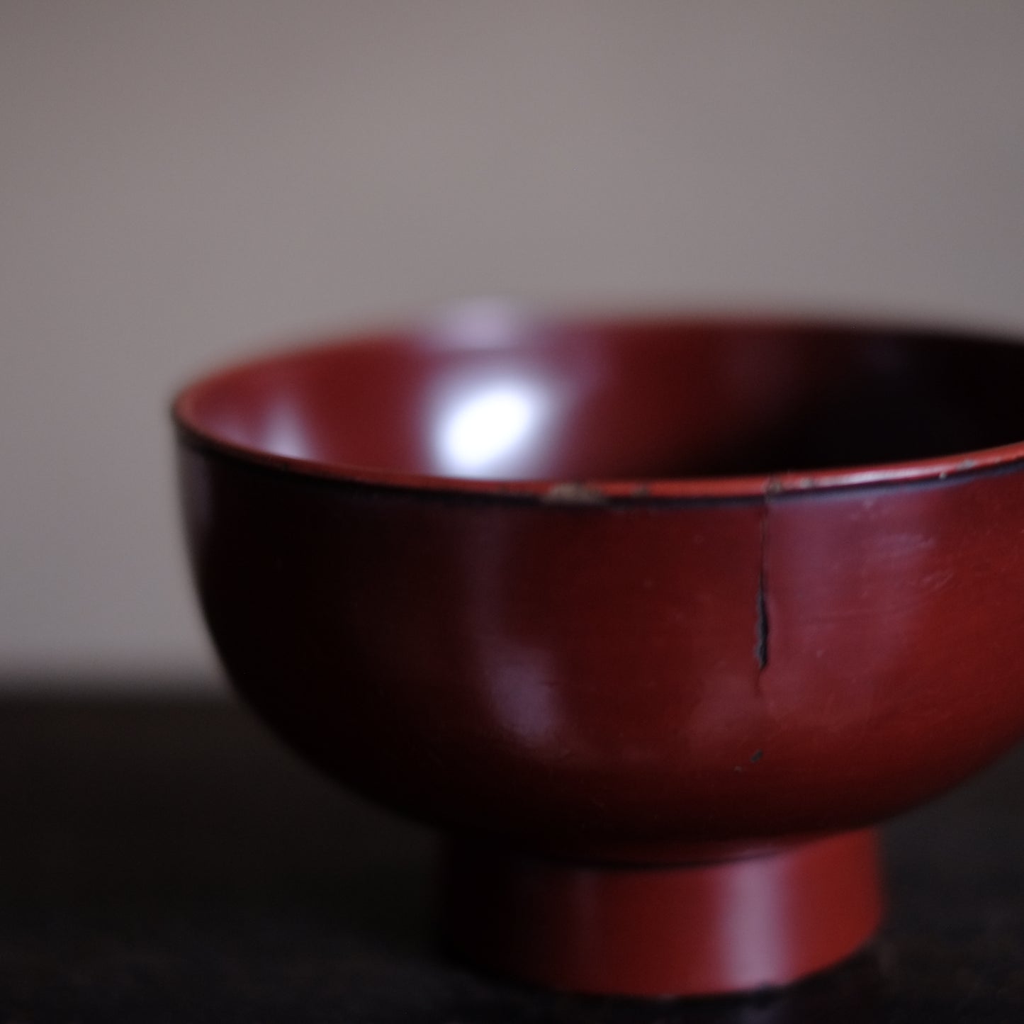 時代　能登方面　赤色漆塗椀　(江戸時代18-19世紀)