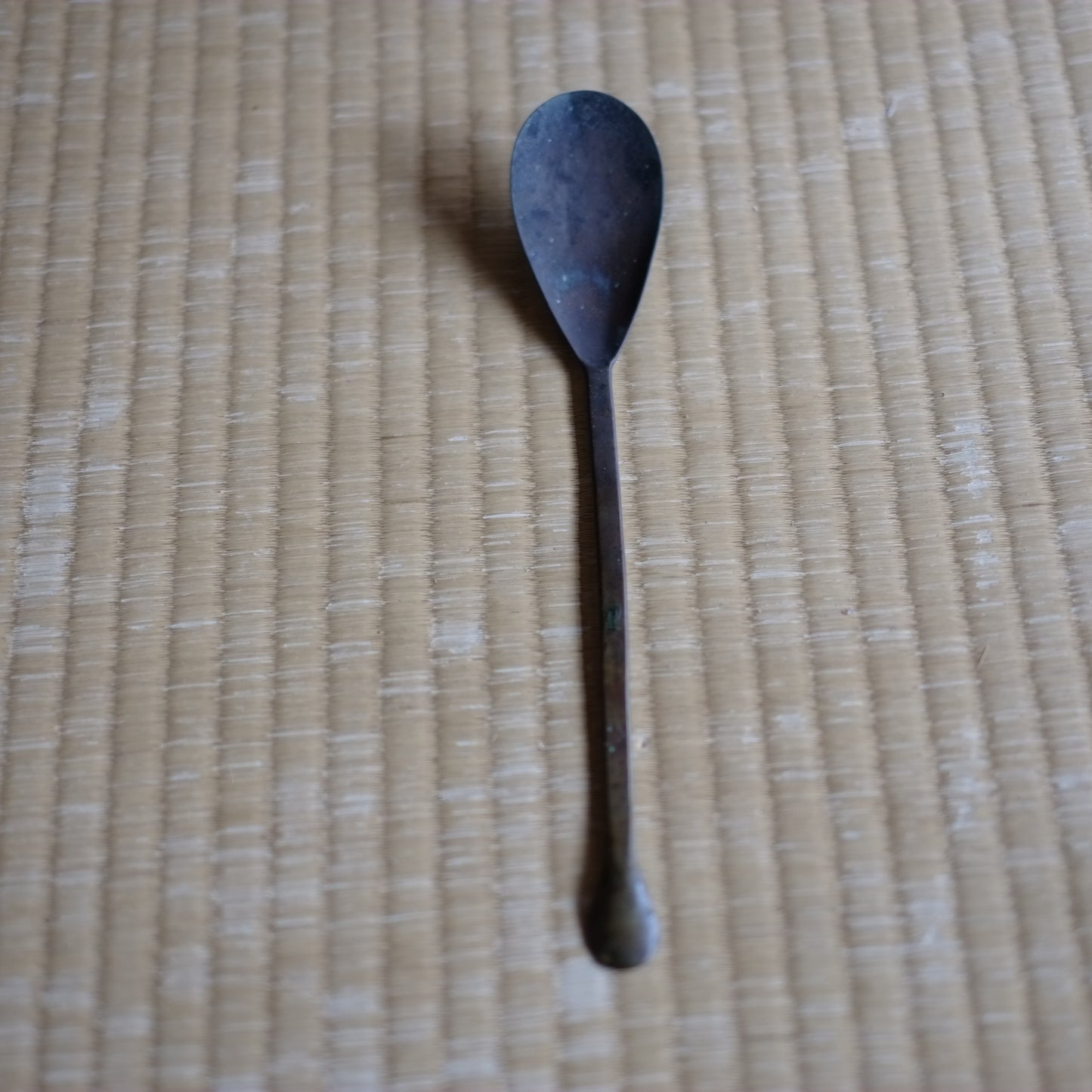 時代　古銅薬匙　(明治-昭和初期)