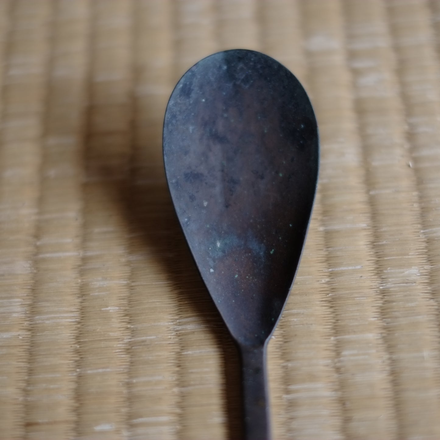時代　古銅薬匙　(明治-昭和初期)