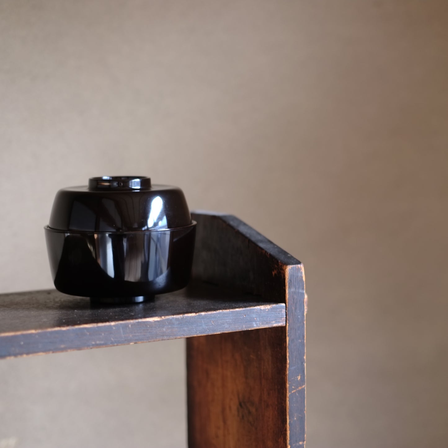 時代　利休形真塗一文字椀　飯椀　一 ・三ノ椀     (江戸後期-明治初期・19世紀）