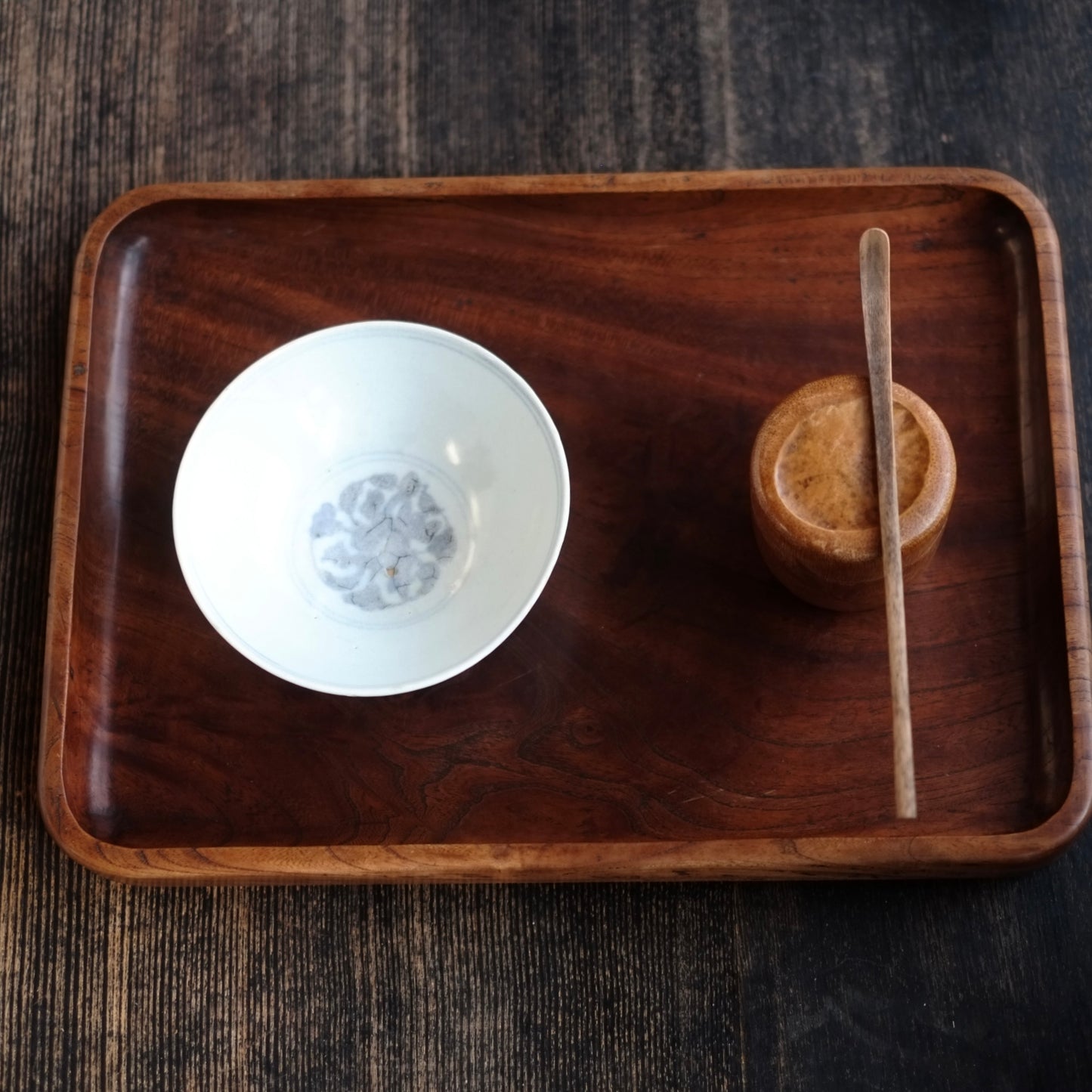 時代　角刳抜木地盆　(明治後期-戦前頃)