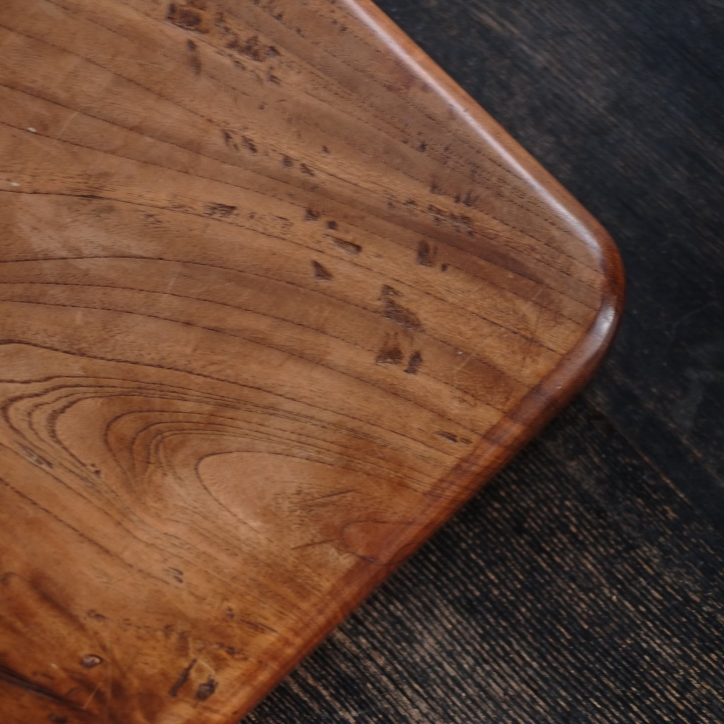 時代　角刳抜木地盆　(明治後期-戦前頃)