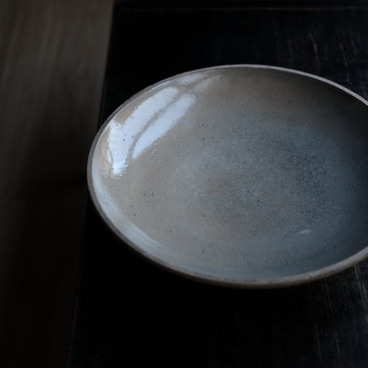時代 御本手 灰釉石皿 (19世紀)
