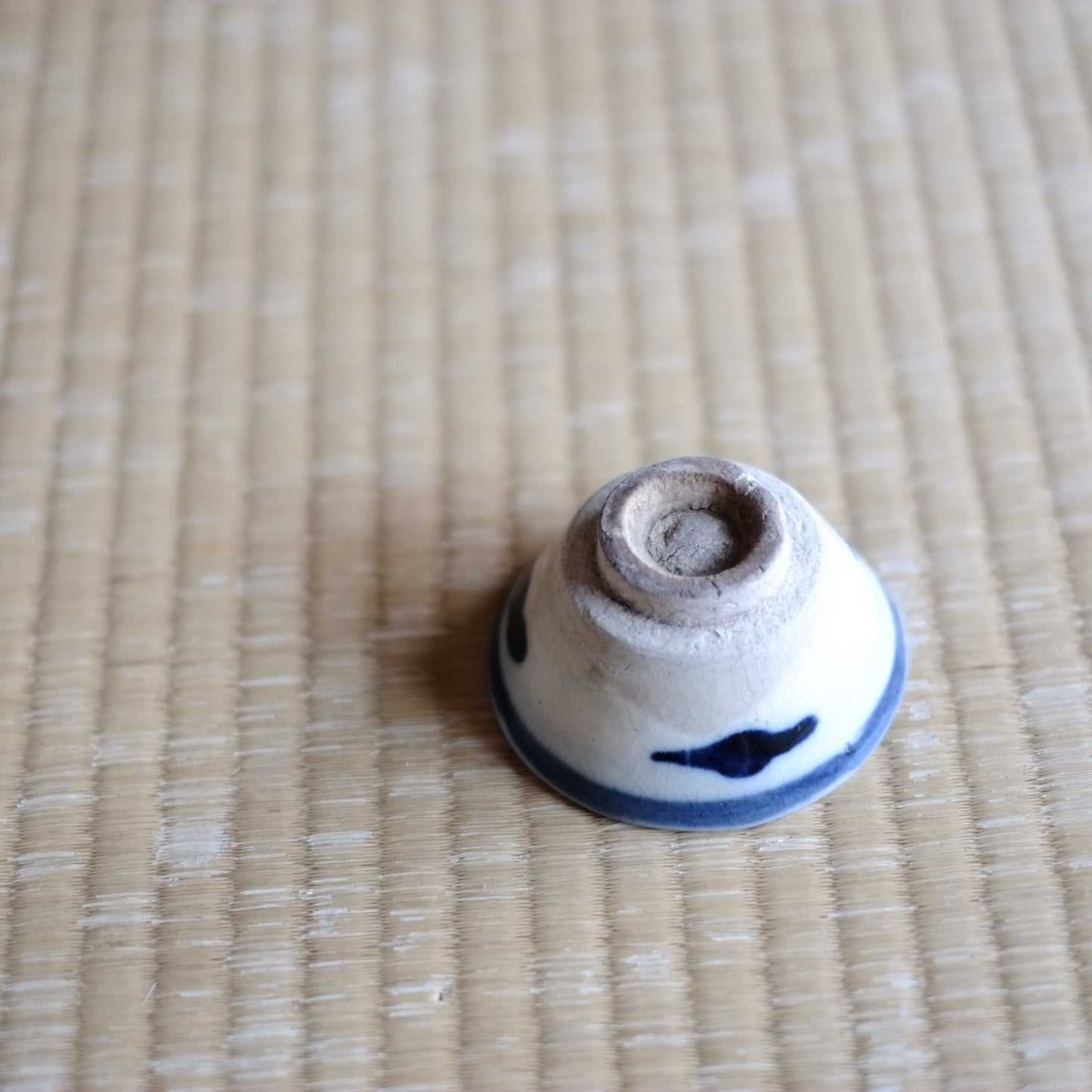 時代　呉須手染付　茶杯・盃(清朝)