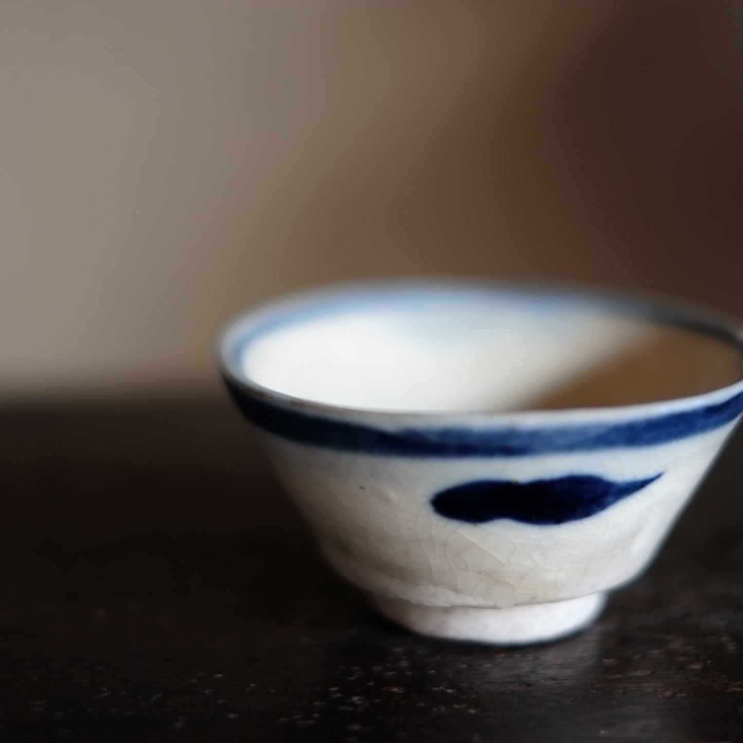 時代　呉須手染付　茶杯・盃(清朝)