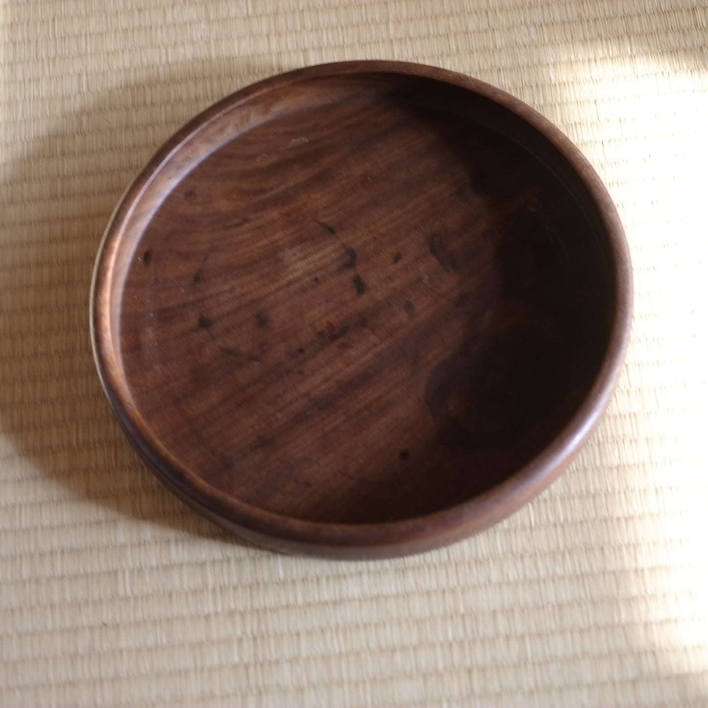 時代　木地　丸盆　(大正-戦前頃)