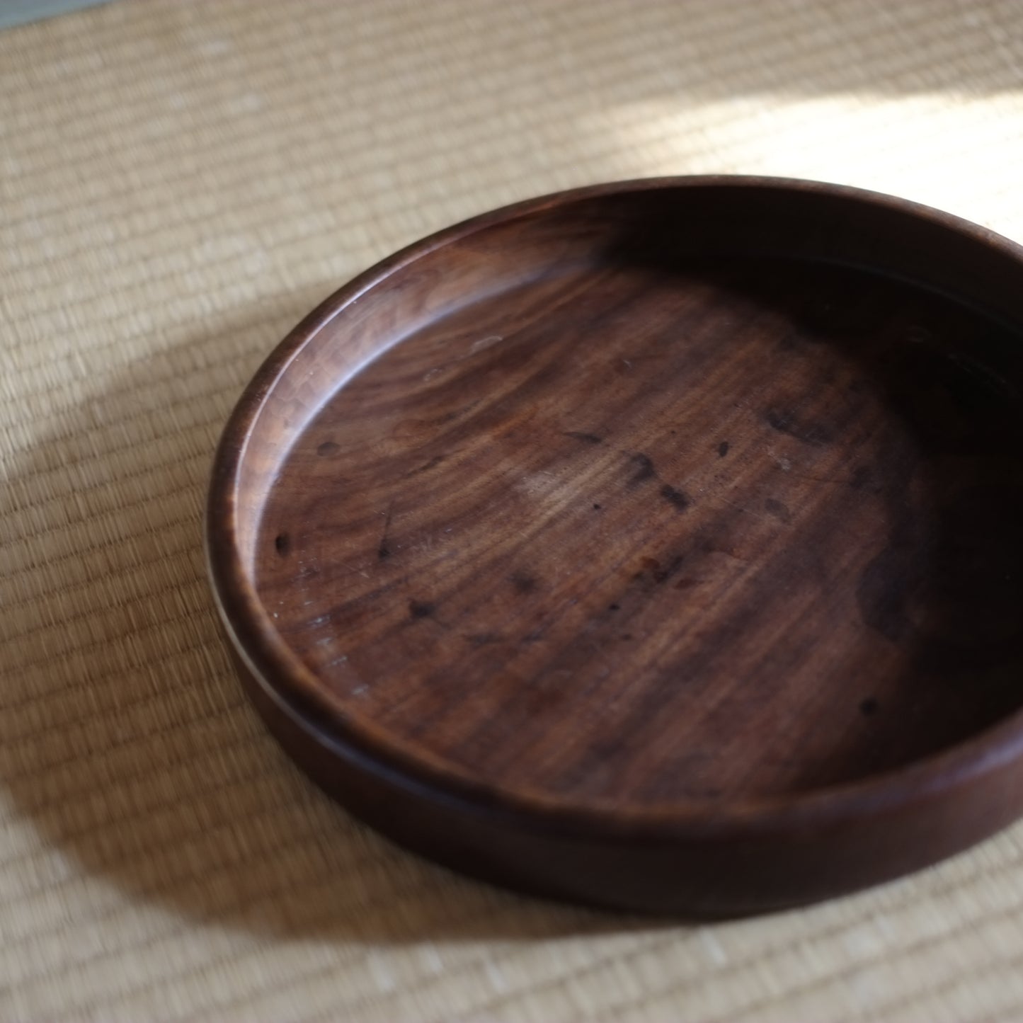 時代　木地　丸盆　(大正-戦前頃)