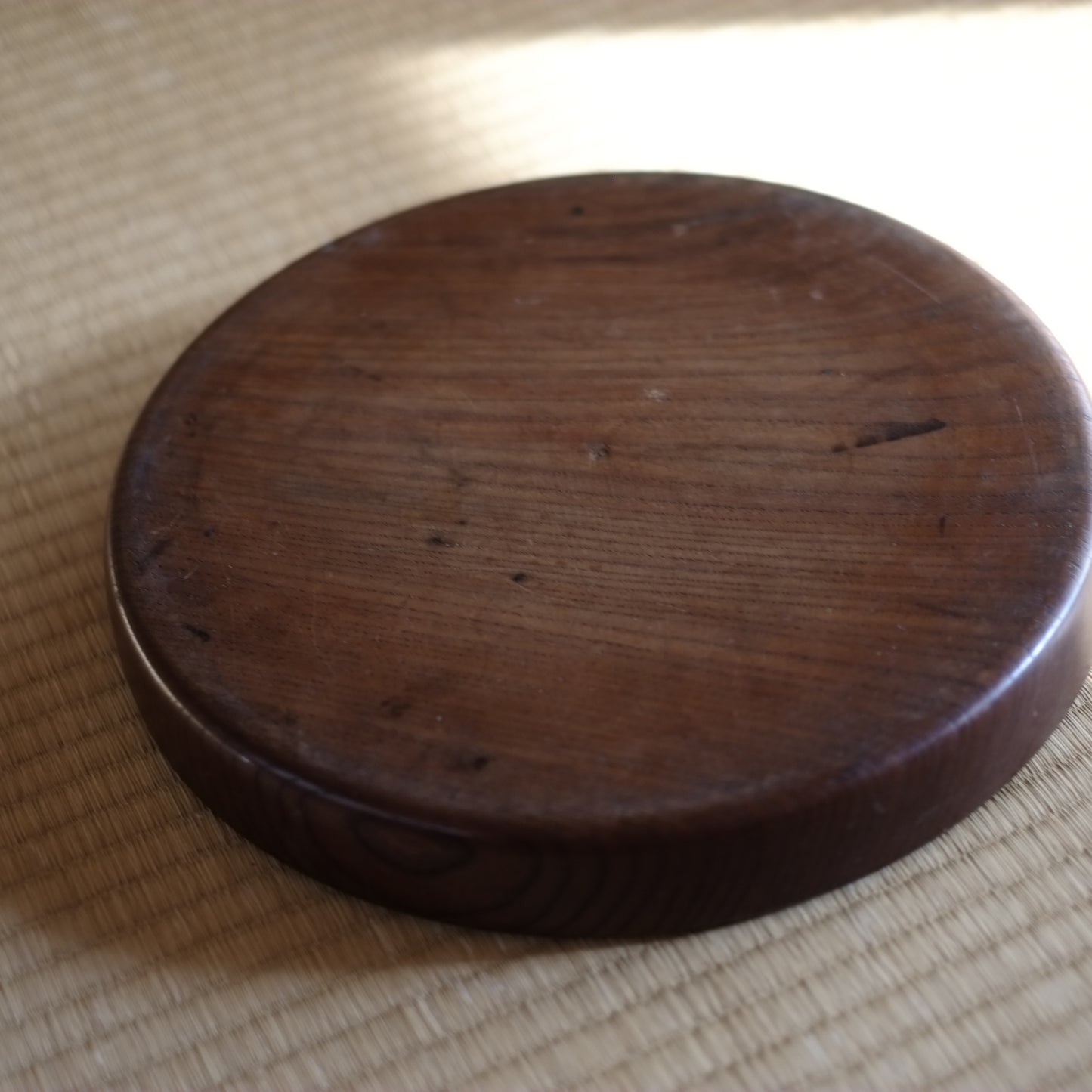 時代　木地　丸盆　(大正-戦前頃)