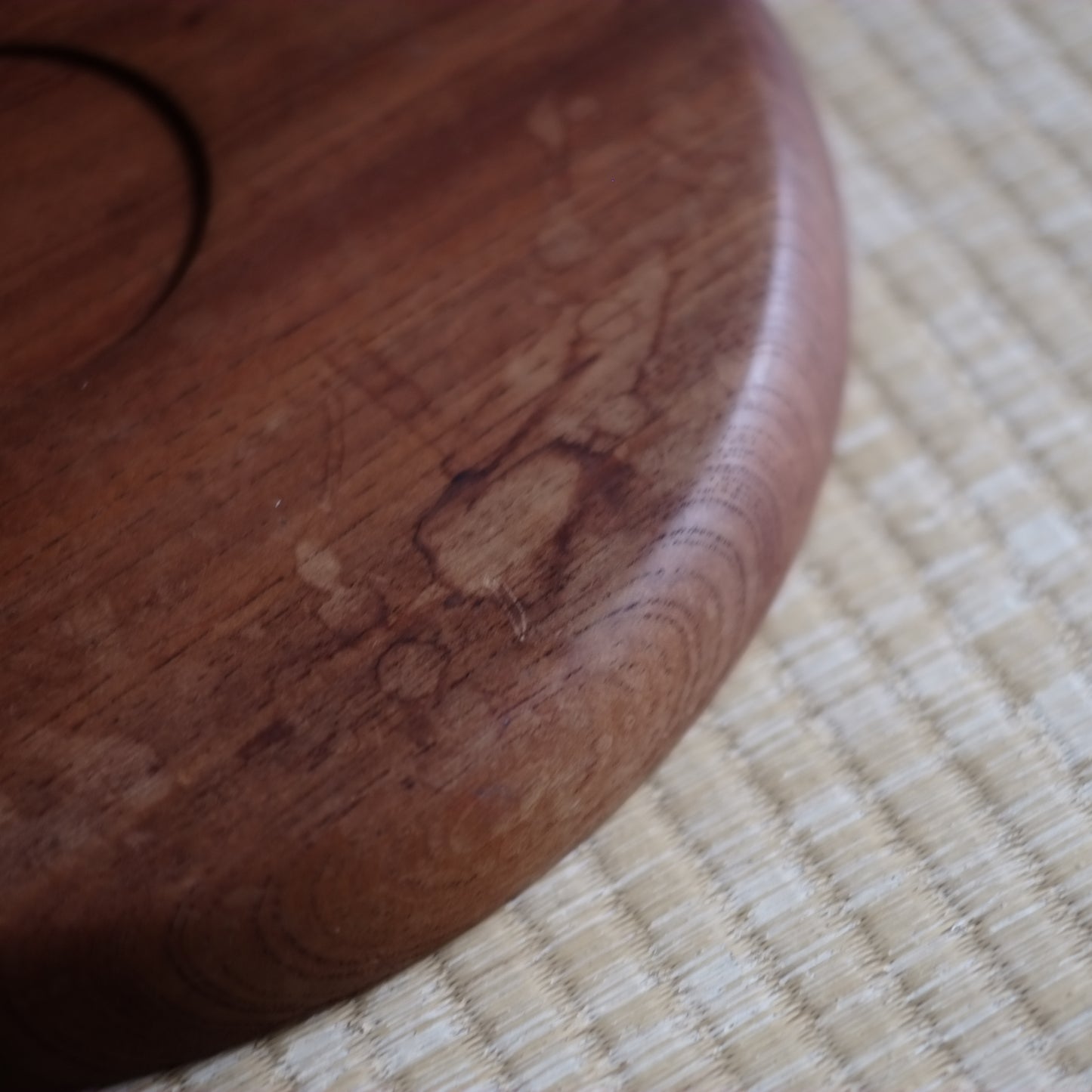 時代　白木木地　丸盆　(大正-戦前頃)