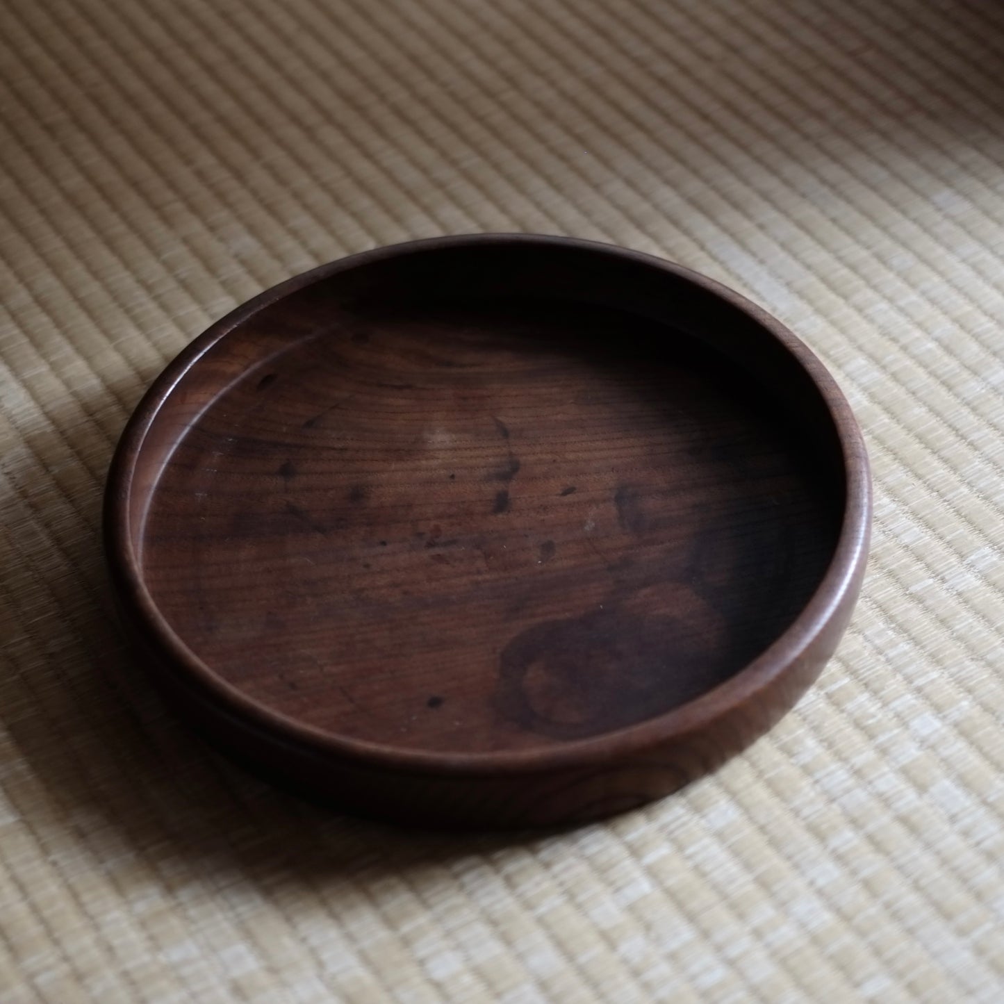 時代　木地　丸盆　(大正-戦前頃)