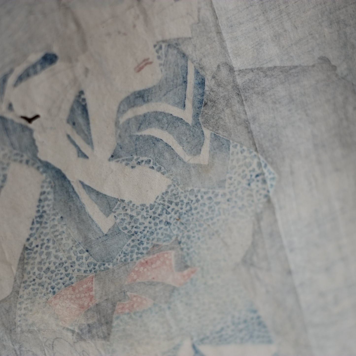 時代　　三代目豊国(歌川国貞)歌舞伎絵浮世絵　手刷木版画　額装(江戸時代)
