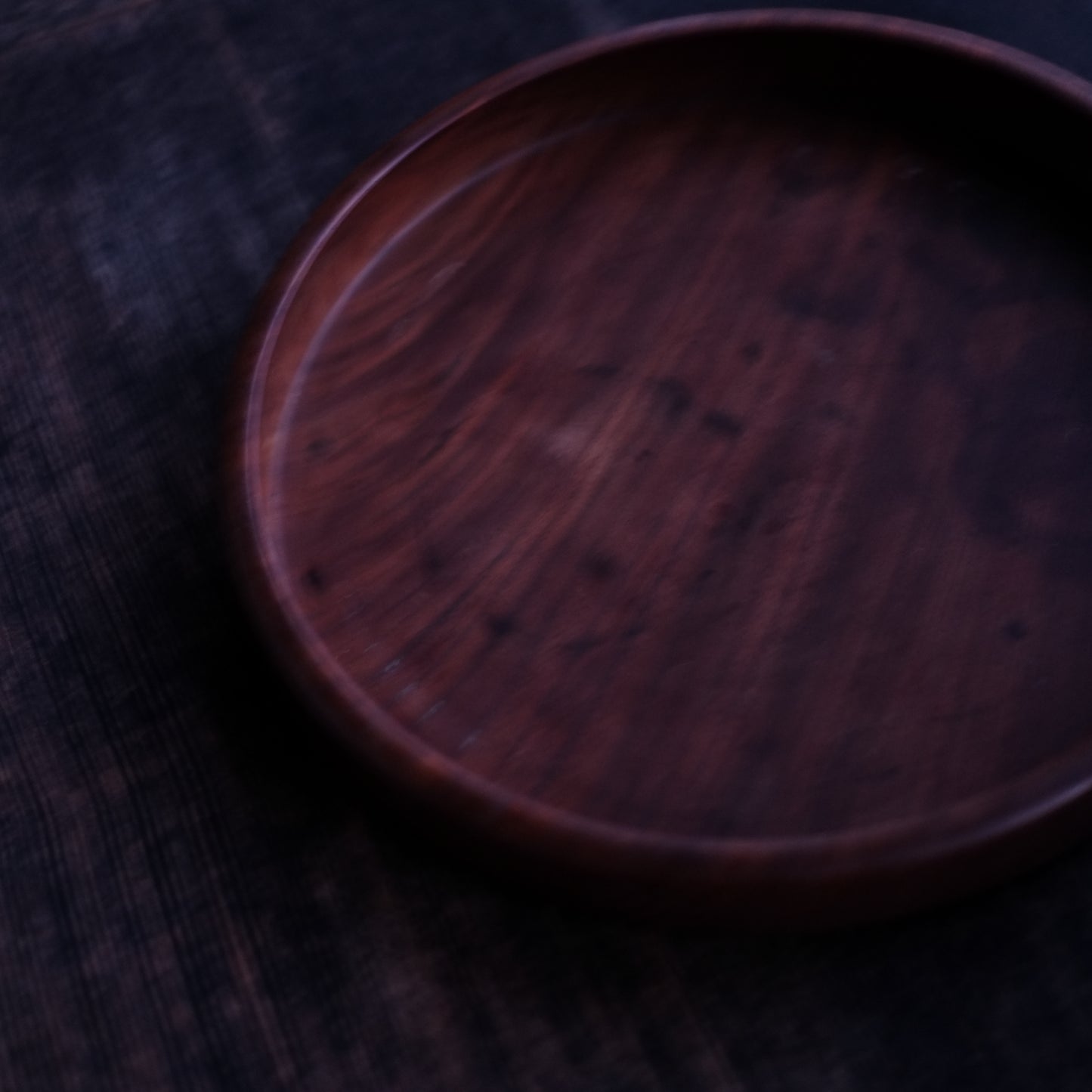 時代　木地　丸盆　(大正-戦前頃)