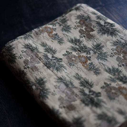 時代 正絹金刺繍 秋草桐文 袋帯