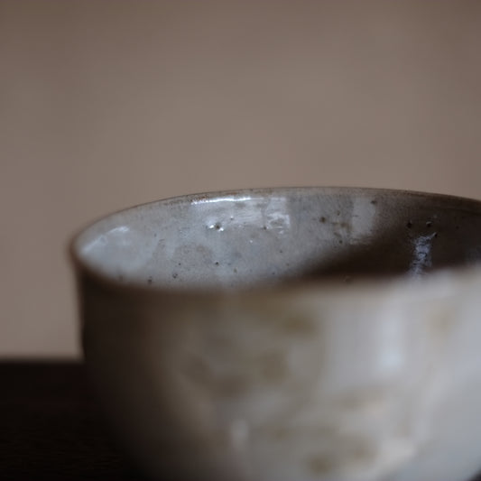 時代　木原染付茶碗　(江戸中期頃17-18世紀)