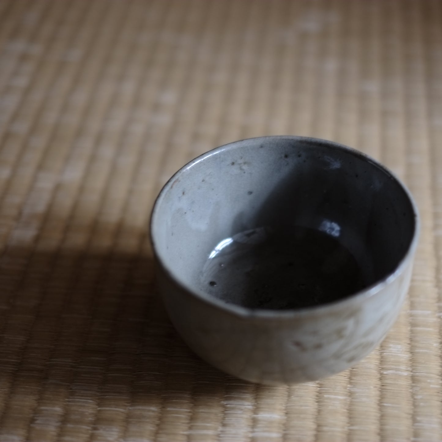 時代　木原染付茶碗　(江戸中期頃17-18世紀)