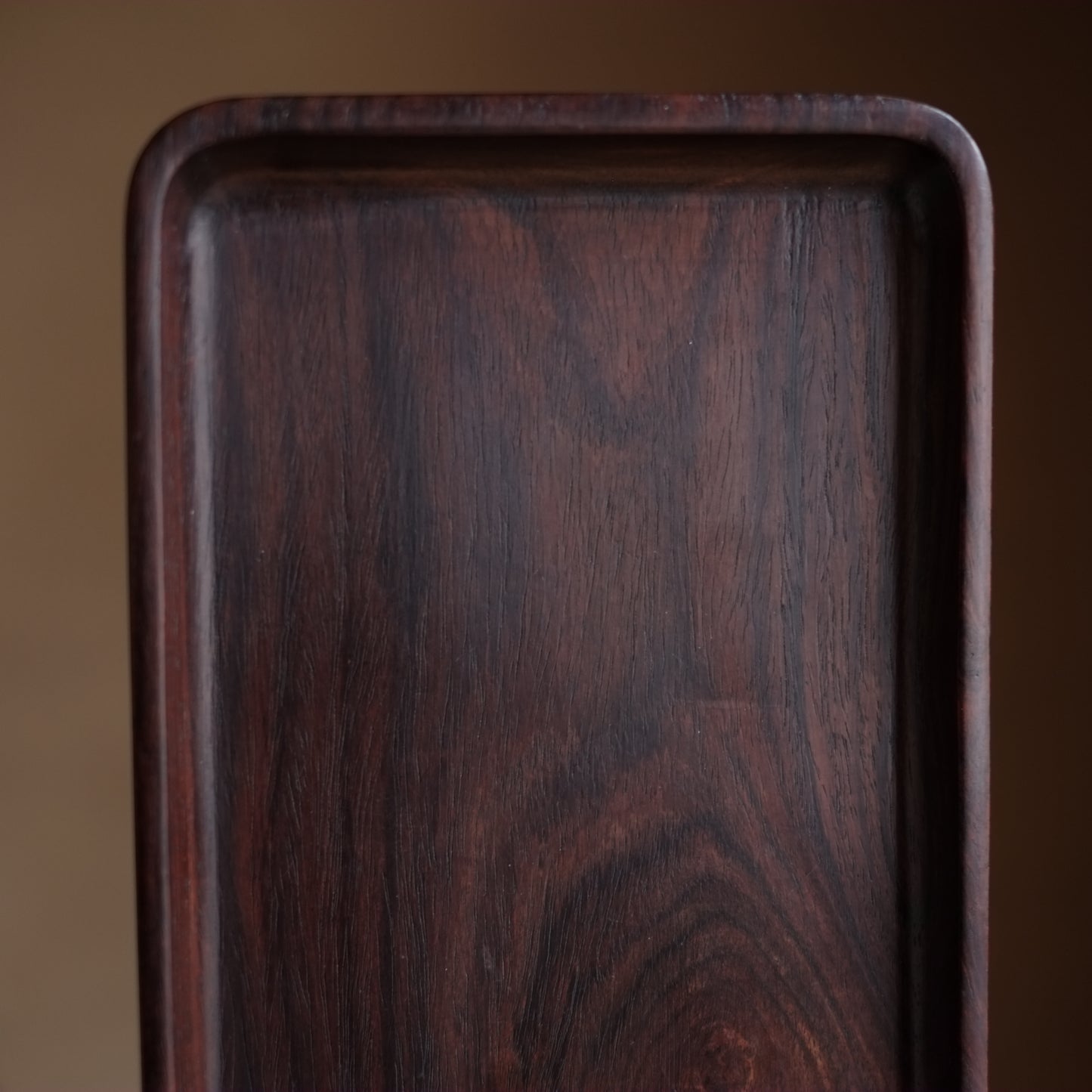 時代　刳抜長方木地盆・煎茶盆　(明治後期-戦前頃)