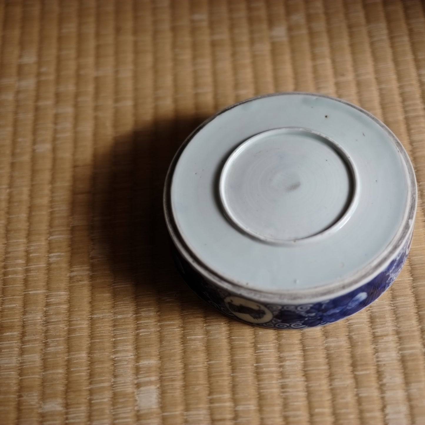 時代　馬文染付丸鉢　(江戸時代19世紀)