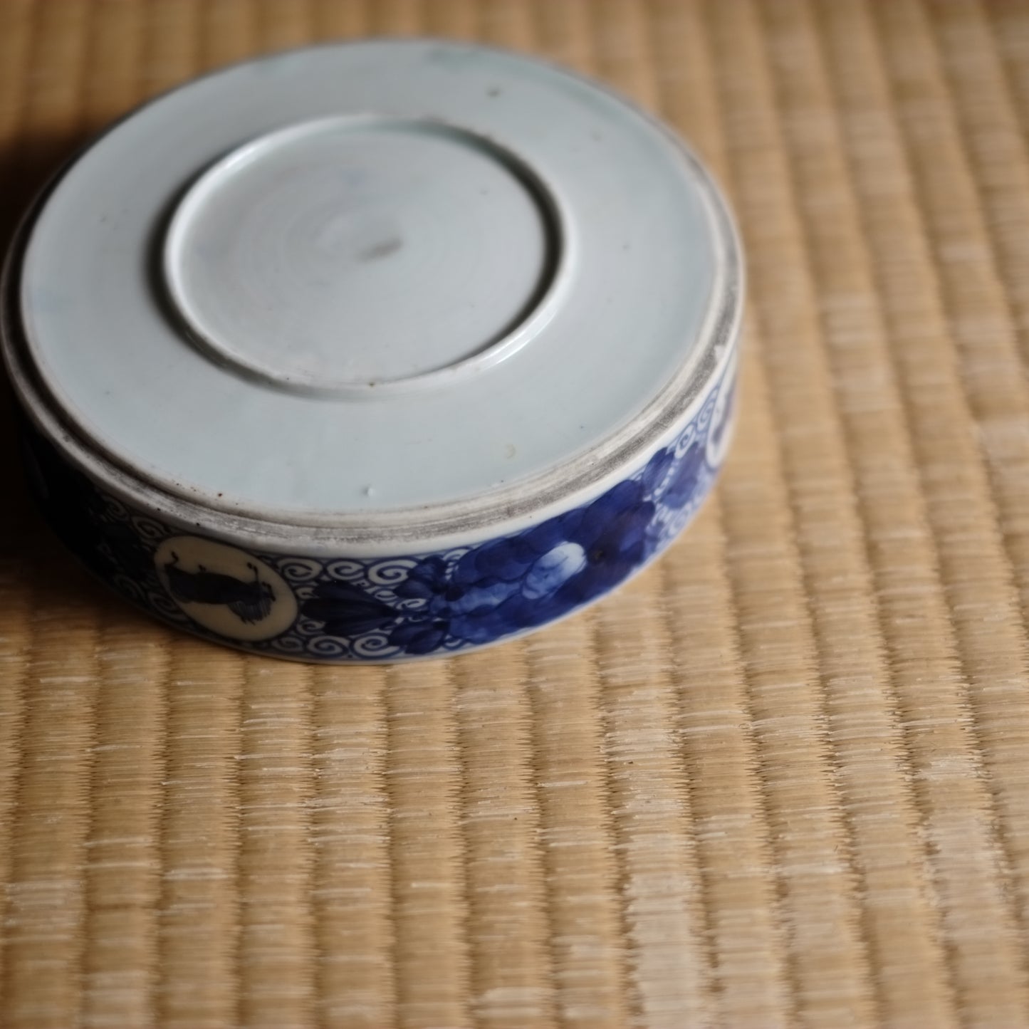 時代　馬文染付丸鉢　(江戸時代19世紀)