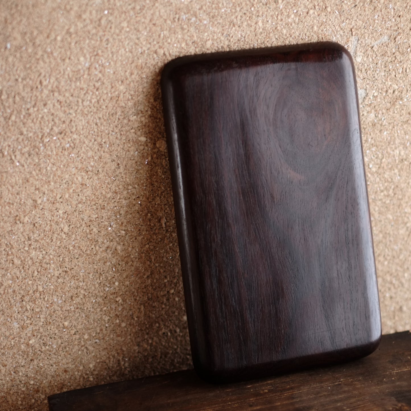 時代　刳抜長方木地盆・煎茶盆　(明治後期-戦前頃)