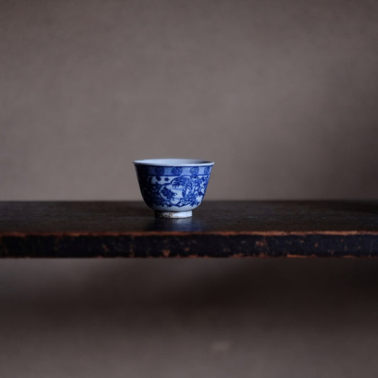 時代 銅板転写 酒盃・茶杯