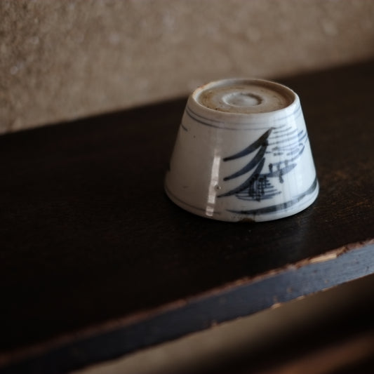 古伊万里 山水図蕎麦猪口 くらわんか (江戸後期)