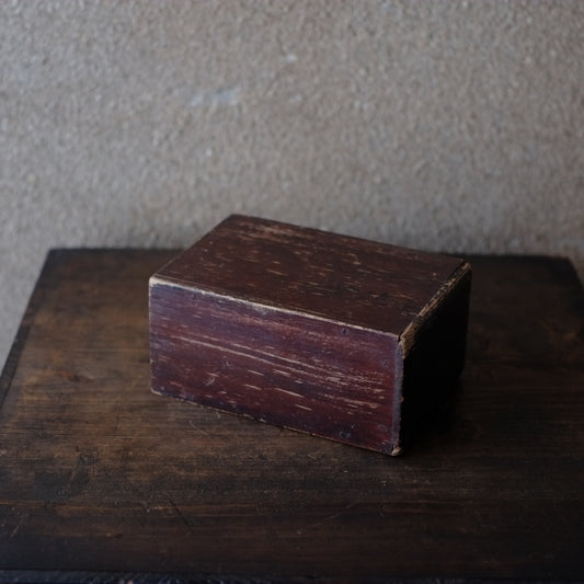 時代 丁稚奉公 漆塗木箱枕 (明治時代)