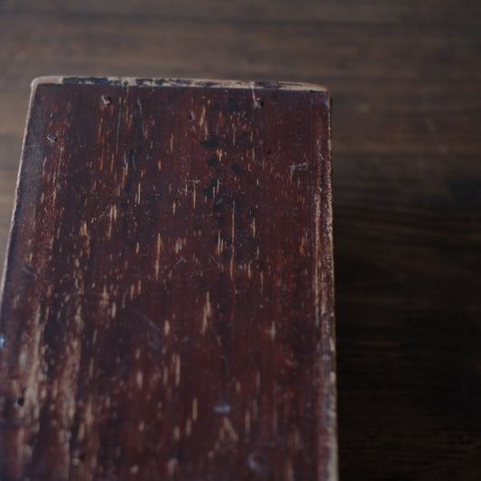 時代 丁稚奉公 漆塗木箱枕 (明治時代)