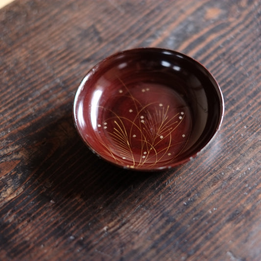 露文 うるみ塗 蒔絵 小皿 10客揃