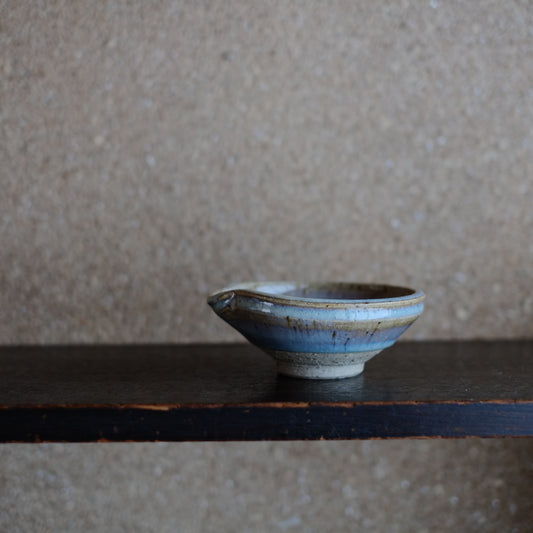 デッドストック 時代会津本郷焼 海鼠釉片口 (大正〜昭和期)