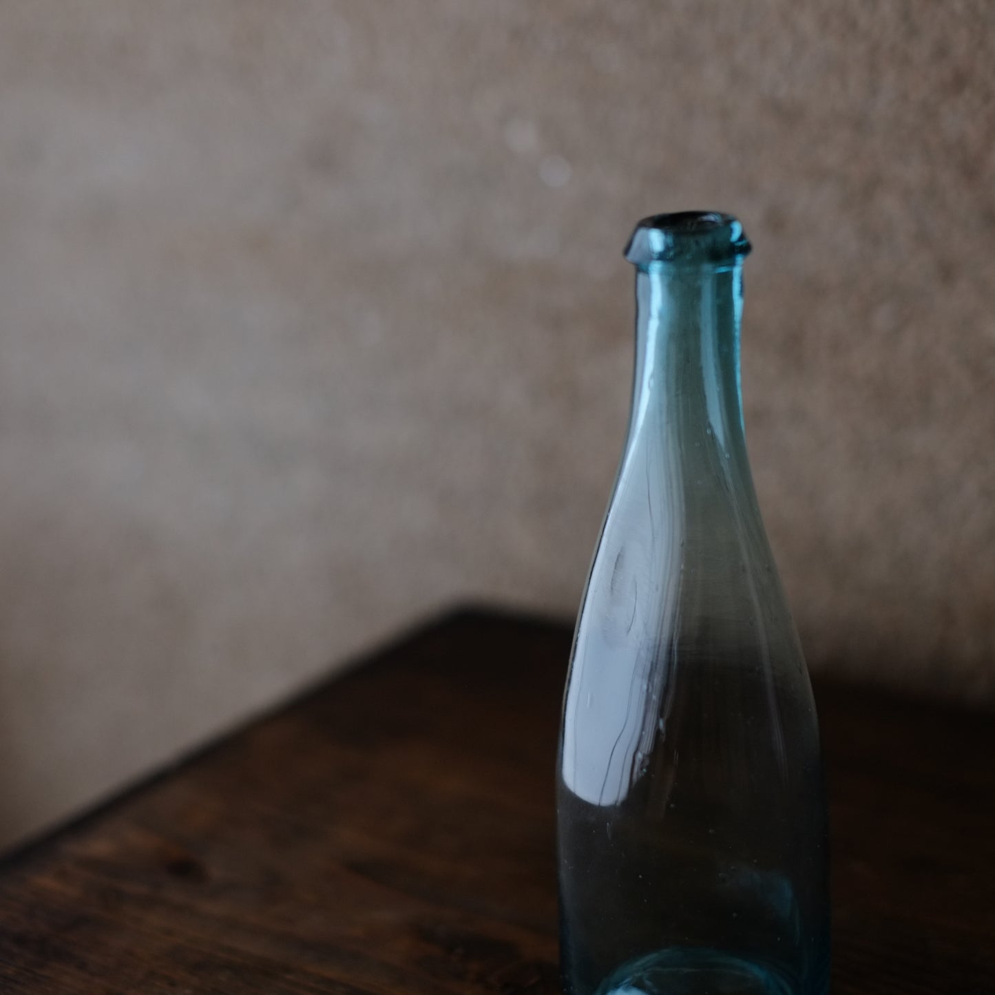型吹き 蜜柑水ガラス瓶 (昭和初期頃) – 逢季荘