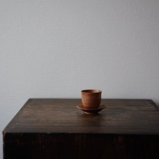 時代 白木 煎茶杯 茶托セット(大正-昭和期)